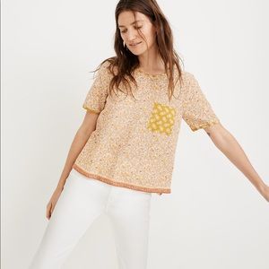 Madewell button back pocket top